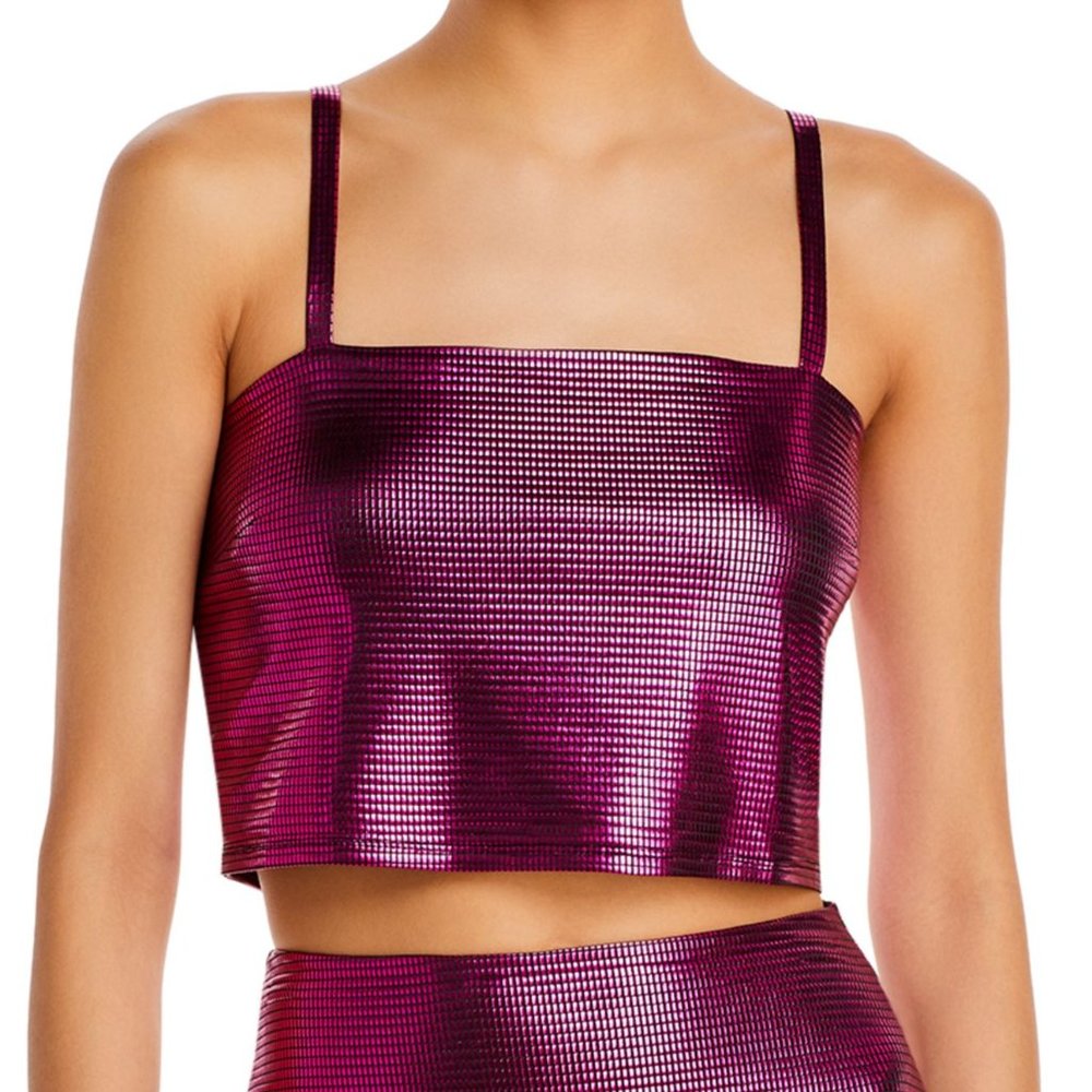 Womens FORE Disco Cropped Sleeveless Tank Top small B4HP